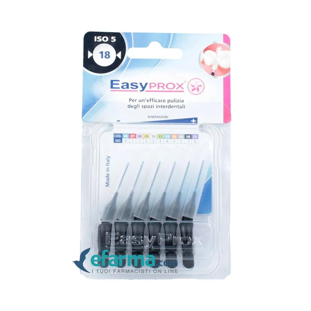 Pharmadent Easyprox Scovolino per Denti 18 6 Pezzi Nero