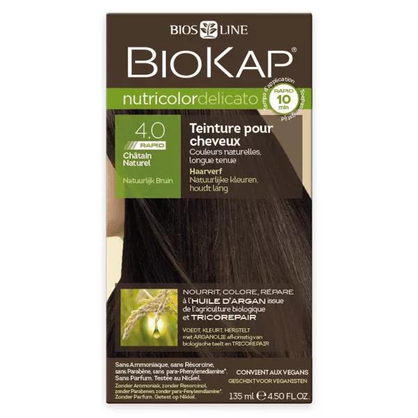 Biokap Nutricolor Delicato Rapid 4.0 Castaño Natural 140ml