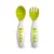 Béaba Ellipse Lot de 2 Couverts Ergonomiques Vert Olive