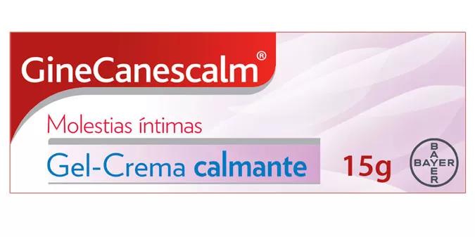 Gel Cream GineCanescalm Relief Irritation Vulvar Bayer 15g