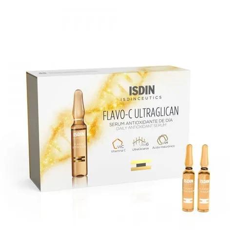 Isdin Isdinceutics Flavo-C Ultraglican Siero Antiossidante Viso 10 Fiale