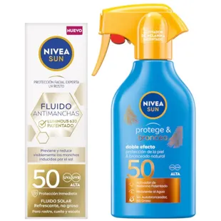 Nivea Sun Anti-Stain Fluid SPF50 40 ml + Tan Activator SPF50 270 ml