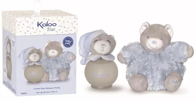Kaloo Coffret Maxi Fluffy + Eau Parfumée Bleue 100 ml
