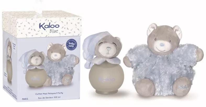 Kaloo Coffret Maxi Fluffy + Eau Parfumée Bleue 100 ml