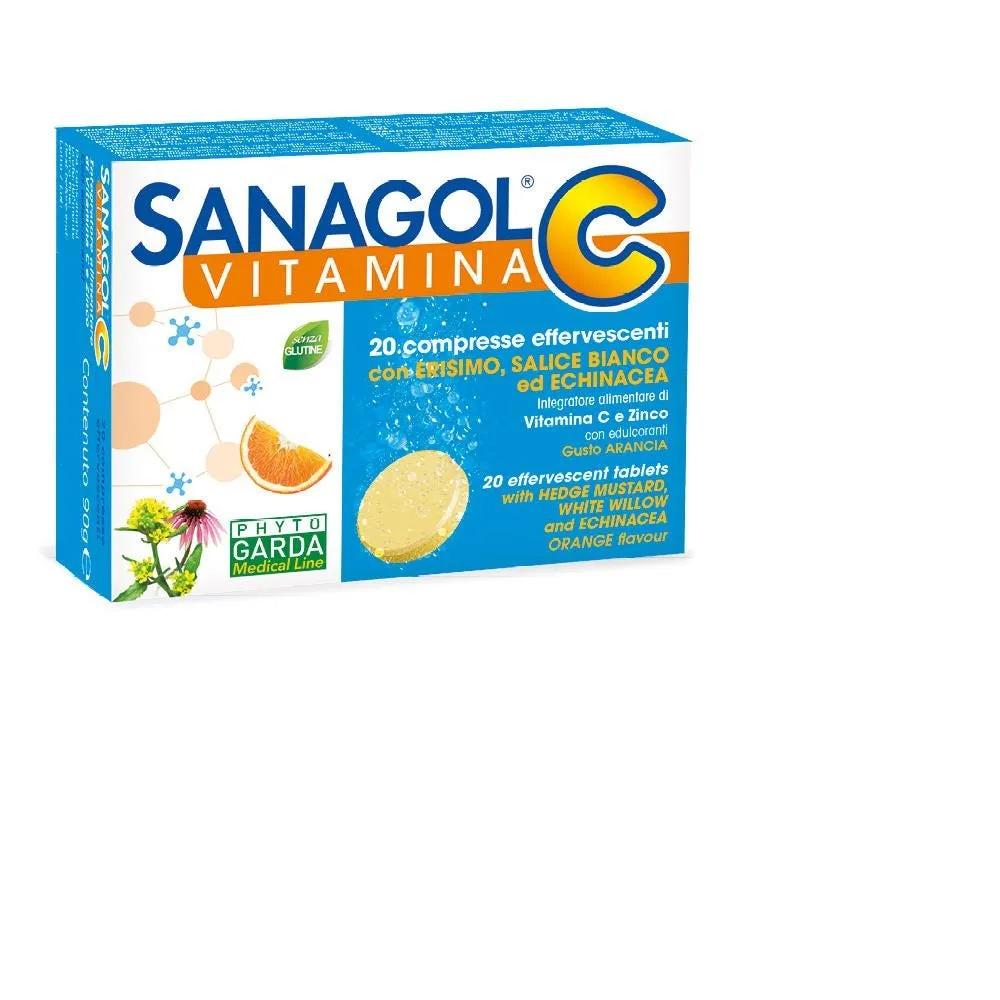 Sanagol C Integratore Vitamina C 20 Compresse Effervescenti