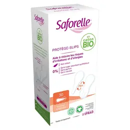 Saforelle Protections Protège-Slips Flex en Coton Bio 30 unités