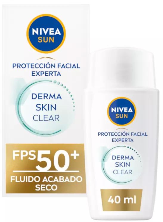 Nivea Sun UV Facial Protection Derma Skin Clear SPF50+ 40 ml