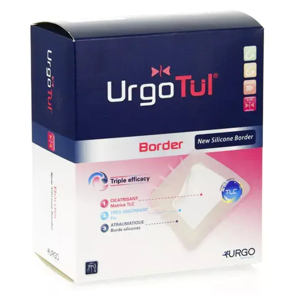 Urgo Urgotul Border Hydrocellular Dressing 10cm x 25cm 10 Units