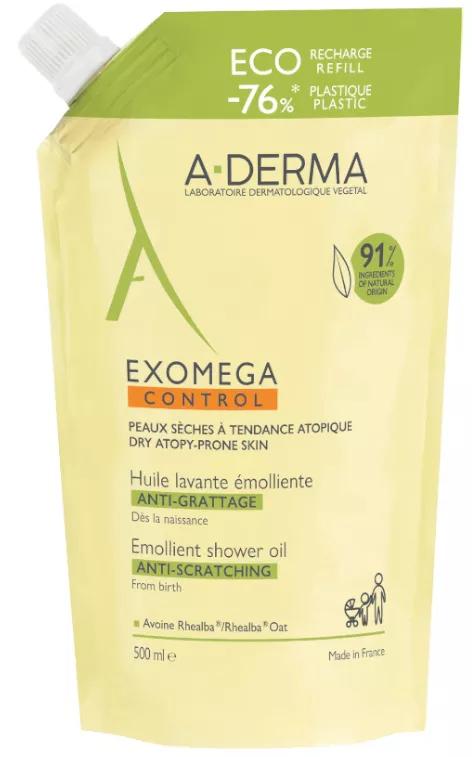A-Derma Exomega Control Aceite de Ducha Eco-Regarga 500 ml