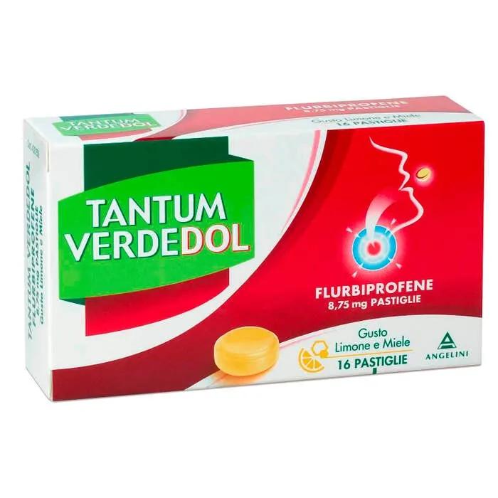 Tantum Verdedol 8,75mg Flurbiprofene Gusto Limone e Miele 16 Pastiglie