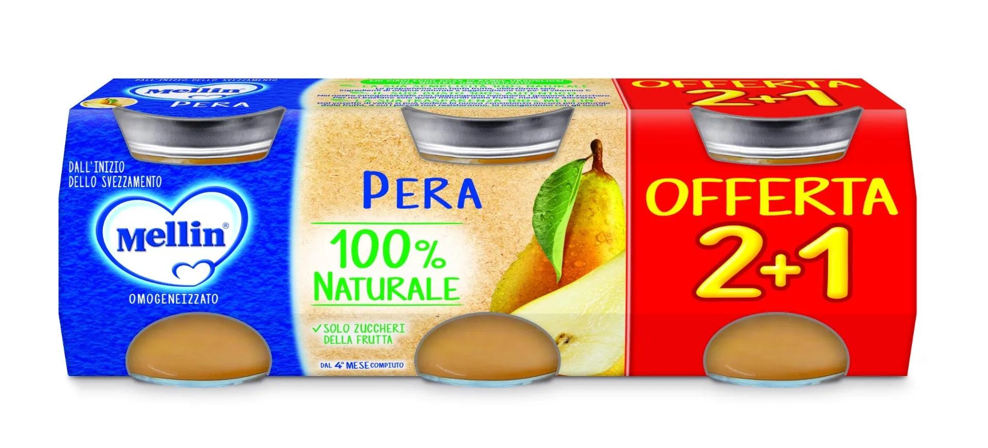 Mellin Omogeneizzato Di Frutta Pera 3x100 g