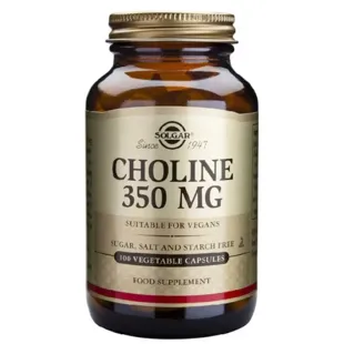 Solgar Choline 350 mg 100 Vegetable Capsules