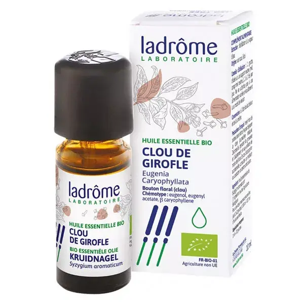 Ladrome oil essential organic cloves 10ml nail