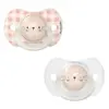 Suavinex Lot de 2 Sucettes Phosphorescentes Sx Pro 6/18 mois Night&Day Lapin