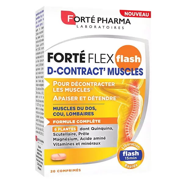 Forté Pharma Forté Flex Flash D-Contract' Muscles 20 comprimés