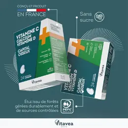 Vitavea Vitamine C + Calcium + Vitamine D  24 comprimés à croquer