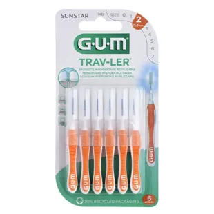 Spazzolino interdentale GUM® TRAV-LER® 0,9 mm - 6 unità