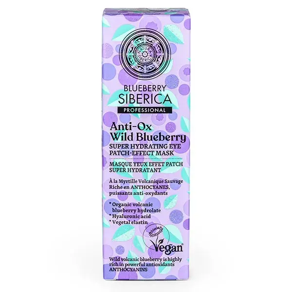 Natura Siberica Blueberry Siberica Masque Yeux Effet Patch Super Hydratant 30 ml