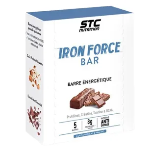 STC Iron Force Bar Saveur Chocolat Praliné 5 Unités