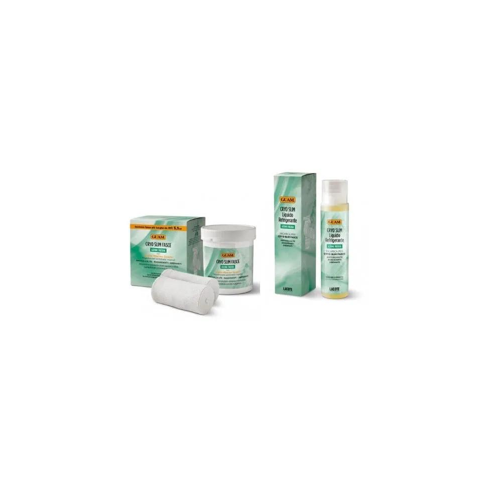 Guam Kit Cryoslim 6 Trattamenti Anticellulite Fasce + Ricarica 250 ml