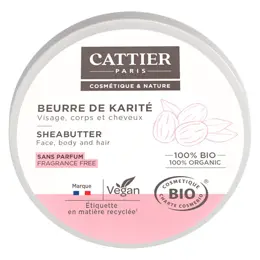 Cattier Beurre de Karité 100% Bio 20g