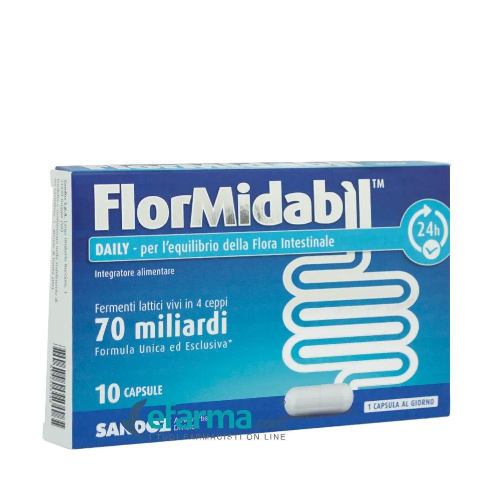 FlorMidabil Daily Integratore Fermenti Lattici 10 Capsule