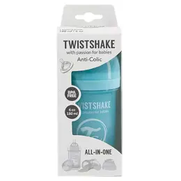 Twistshake Biberon Anti-Colique Bleu Pastel +0m 180ml