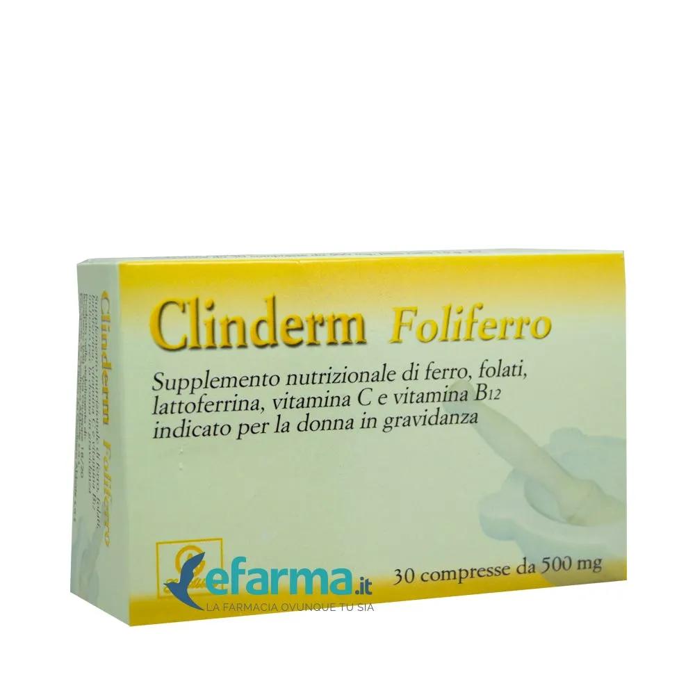 Clinderm Foliferro Integratore Gravidanza 30 Compresse