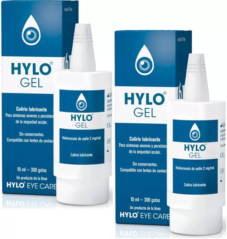Brill Pharma Hylo-Gel Gouttes Oculaires Lubrifiantes 2x10 ml