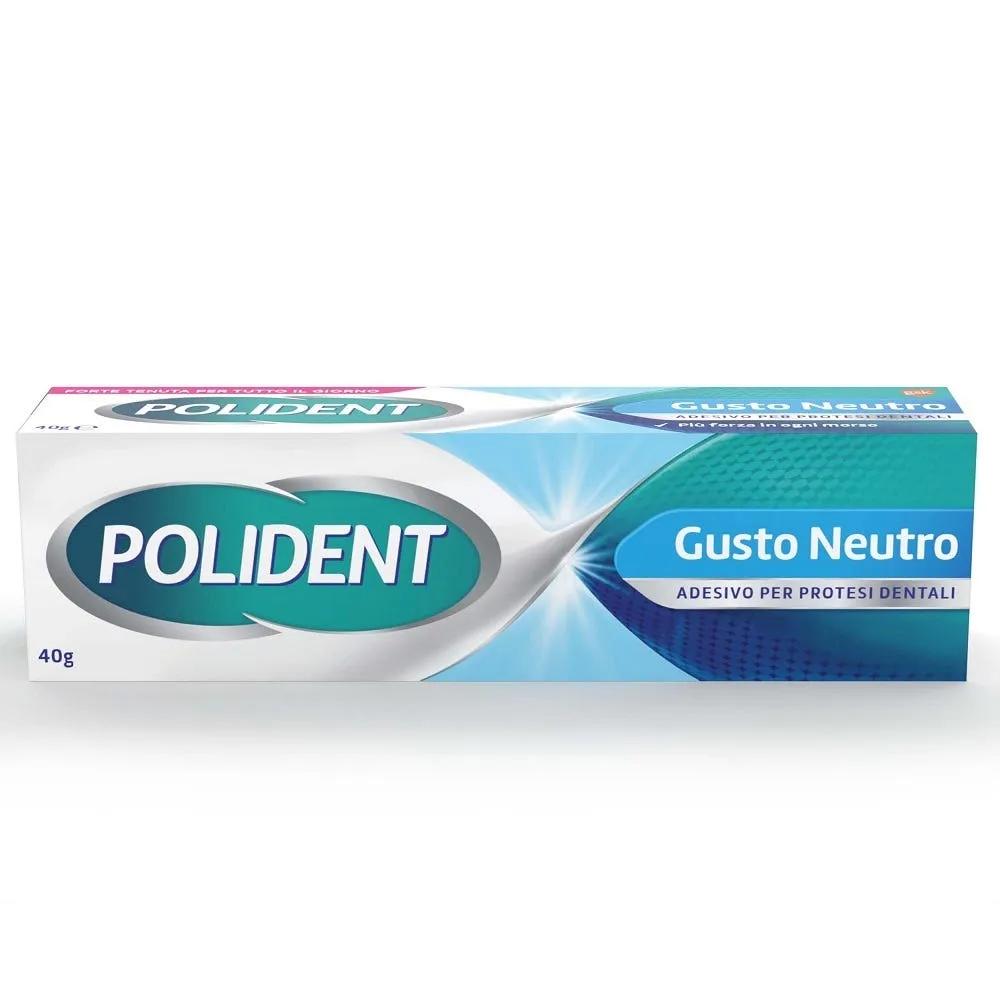 Polident Adesivo per Protesi Dentale Tenuta Giornaliera Gusto Neutro 40 gr