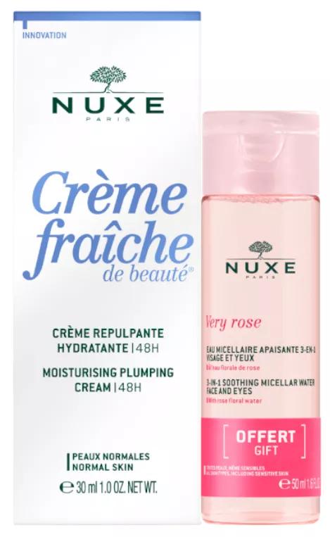 Nuxe Crème Fraîche de Beauté Aufpolsternde Creme 30 ml + Mizellenwasser 50 ml