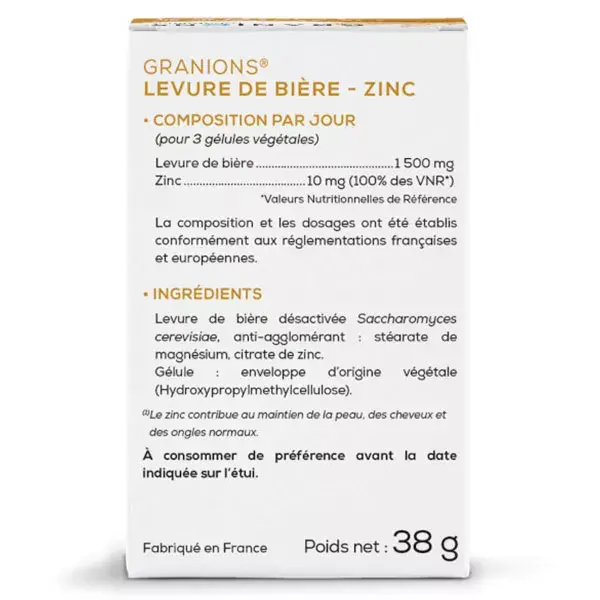 Granions Lievito di Birra + Zinco 60 capsule