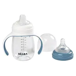 Béaba Tasse Biberon d'Apprentissage 2en1 Windy Bleu 210ml