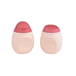 Béaba Portion Set BabySqueez' 2 en 1 et Squeez'Portion Rose 180ml