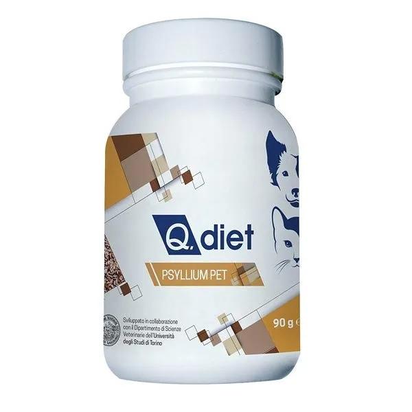 Q Diet Psyllium Pet Fonte Di Fibra Cani E Gatti 90G