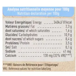 Babybio Desserts Lactés Gourde Brassé Framboise Banane +6m Bio 4 x 85g