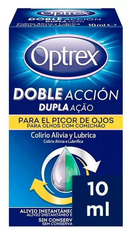 Optrex Gouttes oculaires double action qui démangent 10 ml