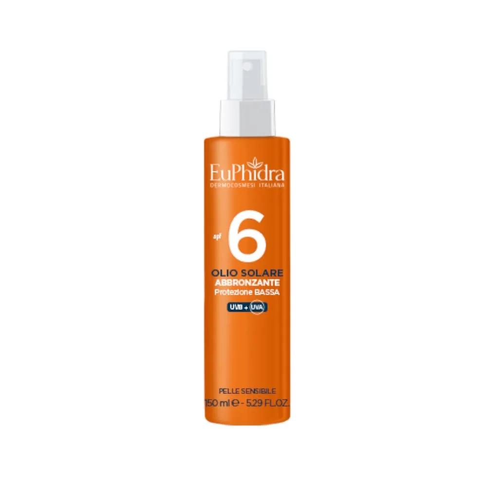 Euphidra Olio Solare Abbronzante SPF 6 Protezione Bassa 150 ml