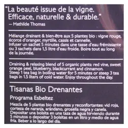 Caudalie Minceur Tisanes Bio Drainantes 20 sachets