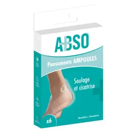 Marque Verte ABSO Pansements ampoules - Boîte de 6