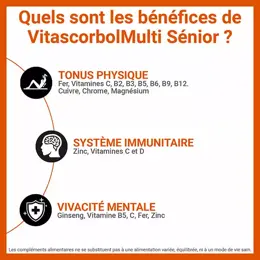 Vitascorbol Multi Sénior 30 comprimés