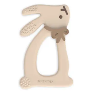 Suavinex Wonderland Silicone Teether with Relief Bunny Beige +0m