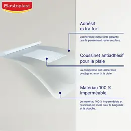 Elastoplast Pansements Waterproof XL 5 pansements