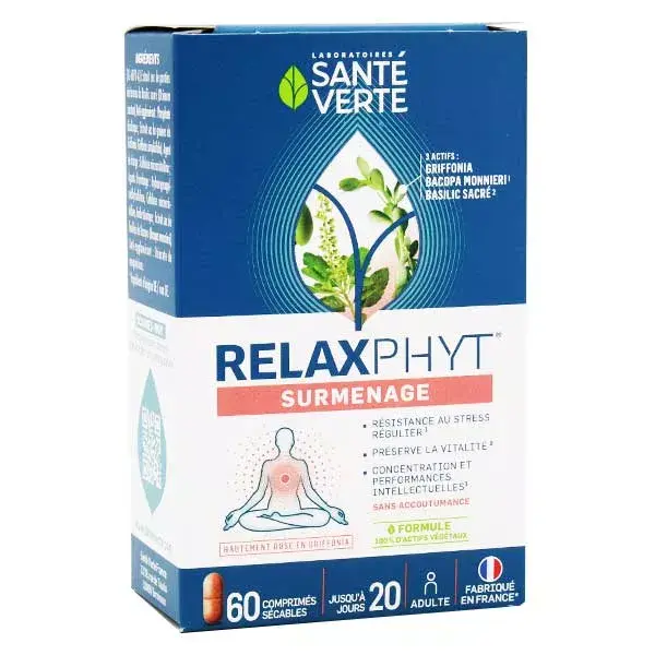 Santé Verte Relaxphyt Surmenage 60 comprimés