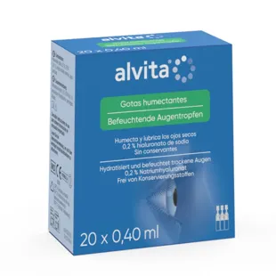 Alvita Moisturizing Drops with Hyaluronic Acid 20 units