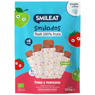 Smileat Smilado Strawberry and Apple ECO +6m 5x50 gr
