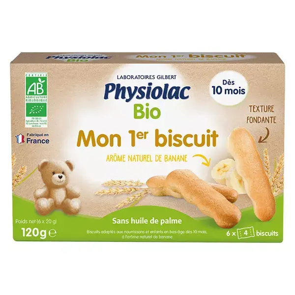 Physiolac Bio Mon 1er Biscuit +10m 4 sachets