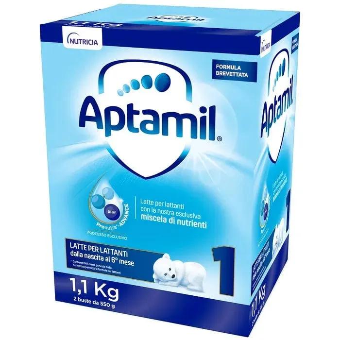 Aptamil 1, Latte di Partenza, Latte in Polvere per Lattanti dalla Nascita al 6° Mese Compiuto, 1,1kg