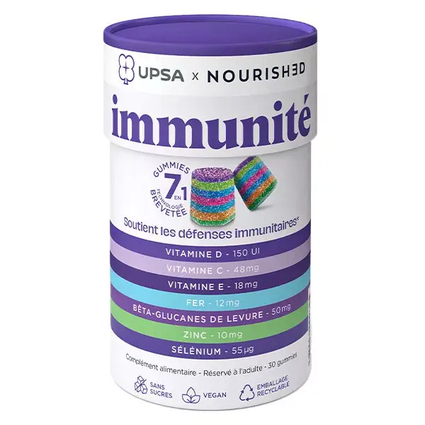 UPSA x Nourished Gummies 7 en 1 Immunité 30 gummies