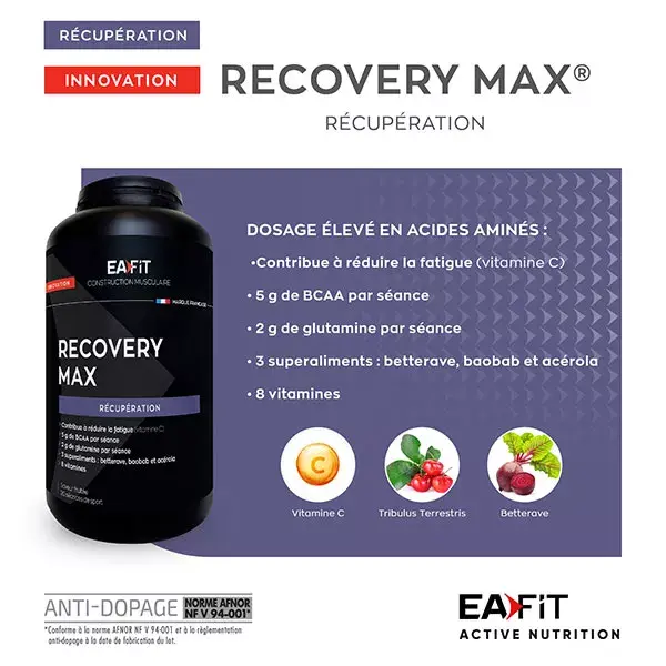 Eafit Recovery Max Fruit Recuperation Supplement 280g 